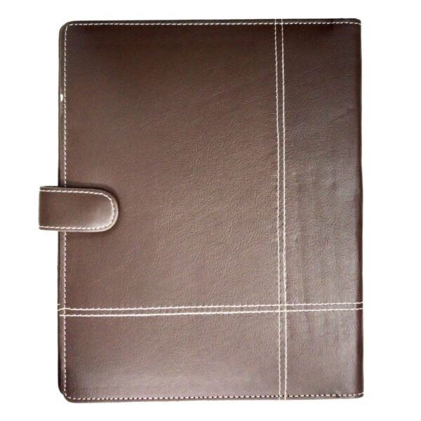 Left Handed Leatherette Folder Brown