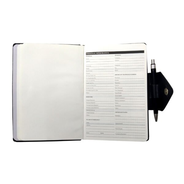 Tan Leatherette Diary with Sleek Magnetic Strap